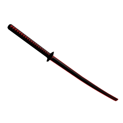 Red Void Katana - Cartoony Outline