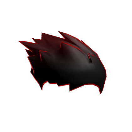 Red Void Hair - Cartoony Outline