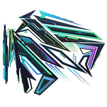 Cyber Neon EDM Battle Wings 