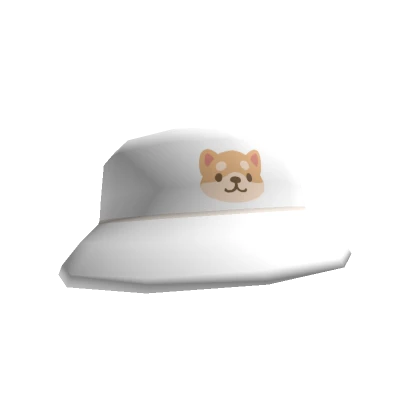 Cute Shiba Puppy Hat - Kawaii Anime White