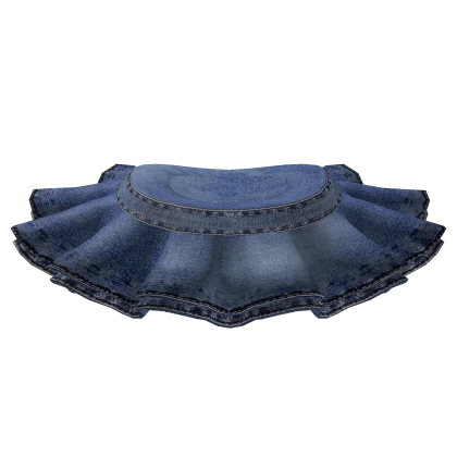 [Blush Fashion] Dark Denim Frill Skirt