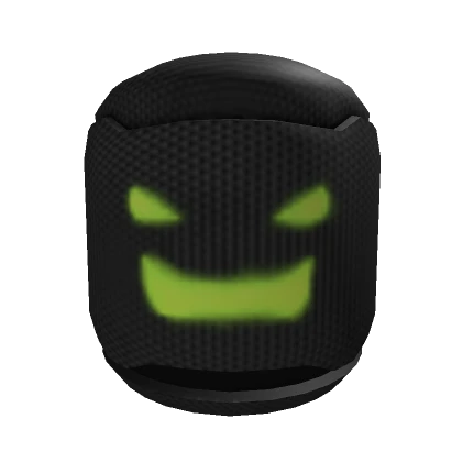 Green Evil Emoticon Head