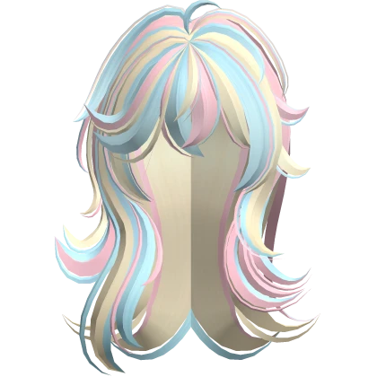 Anime Punk Messy Girl Hair (Confetti)