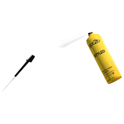 𝓢𝓢 | Edge Brush With got2b Styled Hairspray