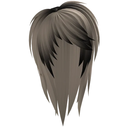 ash blonde messy layered scene emo hair