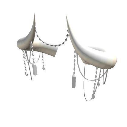 White/Silver Jewelled Horns of the Abyss