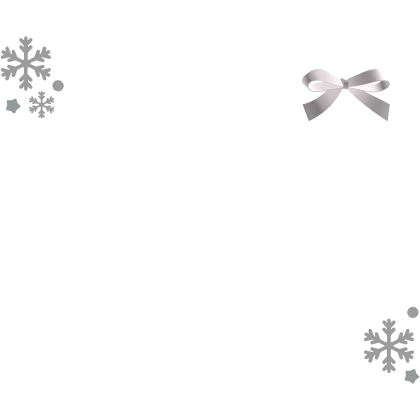 cute snowflakes w pink ribbon 