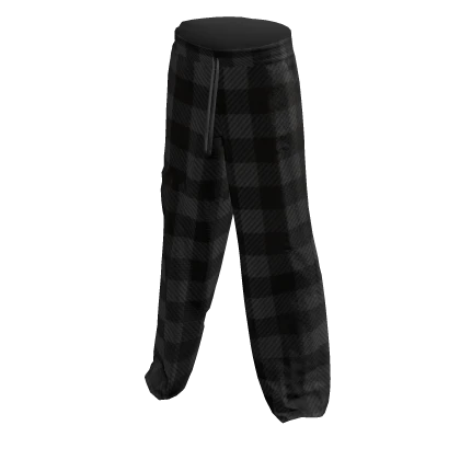 Christmas Black Plaid Pants