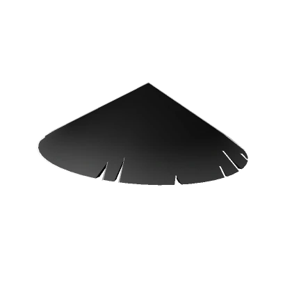 Black Void Samurai Hat - Cartoony Outline