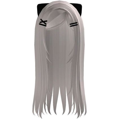 ♡ straight long goth moe cat hair (beige)