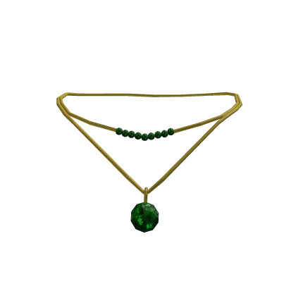 Delicate Emerald and Gold Necklace 3.0