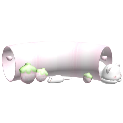 . ♬ ݁˖ strawb cat tunnel .. zZz ♪(๑ᴖ◡ᴖ๑)♪