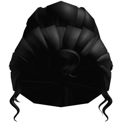 🐸 Tiana's Curly Princess Hair Bun (Black)👑