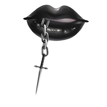 Lipstick w Chain Black