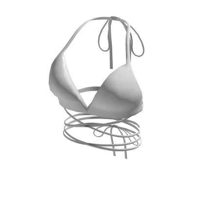 White Laced Swimwear Top