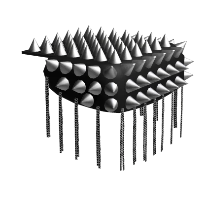 Spiked Black Epaulette Shoulder Pad - Left