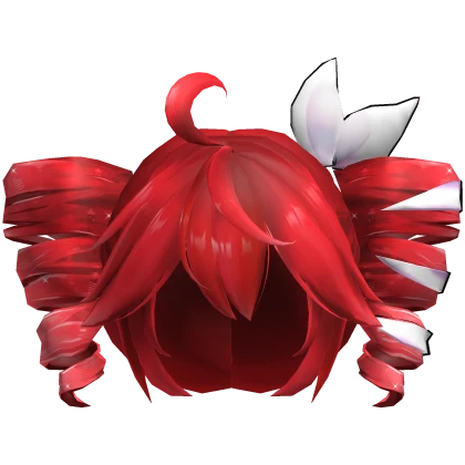 Teto Drills Twintails Hair Anime - Red Low SynthV