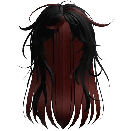 Super Messy Flowy Hair Red