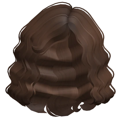 Short Cute Lush Curly Bob Hair (Chestnut Brown)