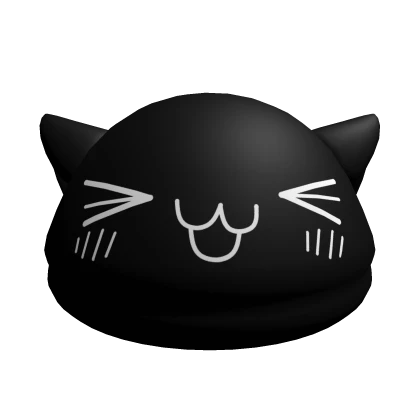 /ᐠ≧ᗜ≦マ black cat winter beanie