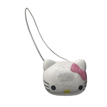 𝓢𝓢 | Kitty Rhinestone Crossbody Purse