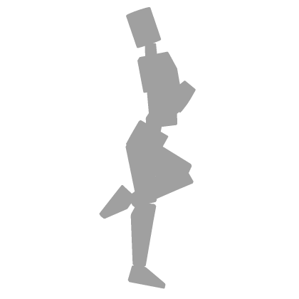 cute leg up profile pose