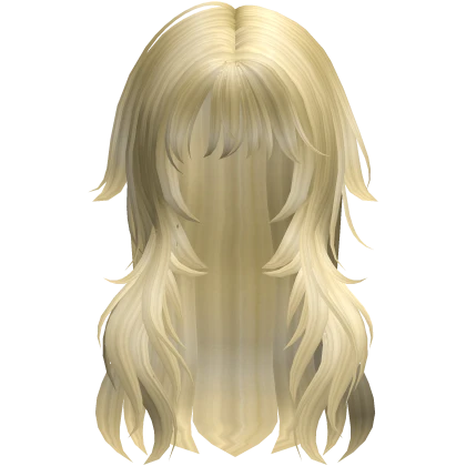 ♡ Yellow messy cute scene anime girl hair