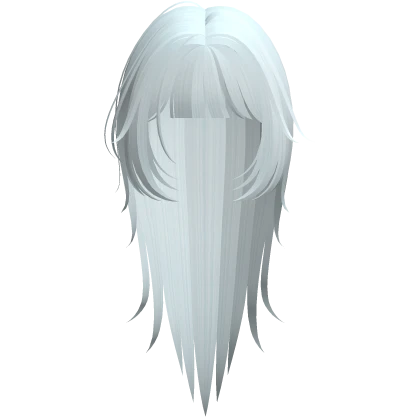 emo vampire messy wispy hair in light blue