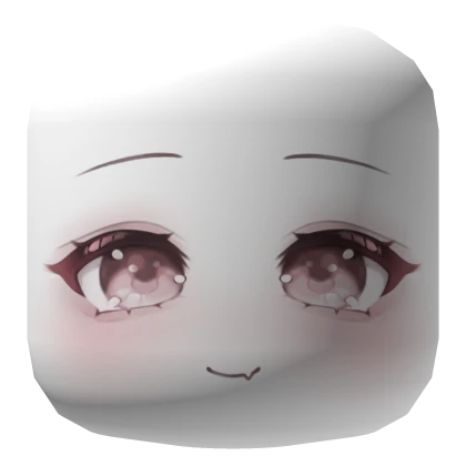 c: kawaii cute sparkly eyes chibi face mask
