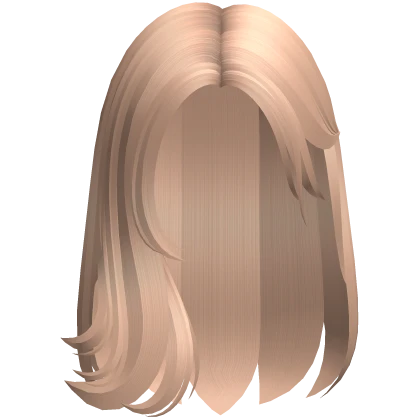 Preppy Swept Back Wavy Hair in Honey Blonde