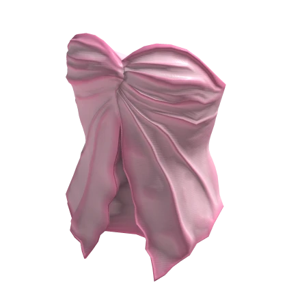 Pink Summer Vacation Twisted Tube Top