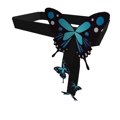 Blue Butterfly Belt