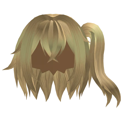 Blonde Side Ponytail Hair