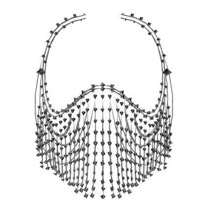 Beaded Goddess Facepiece Veil