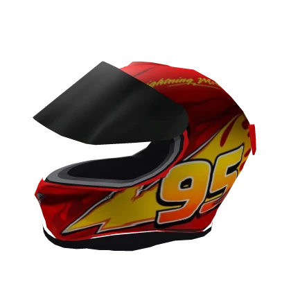 Red Lighting Mcqueen Motorcycle Racing Helmet
