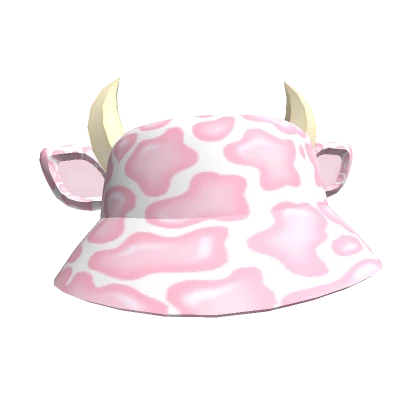 Pink Cow Hat