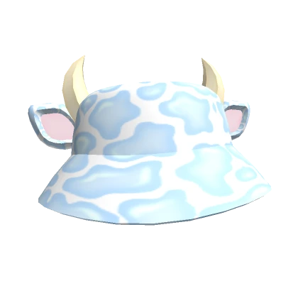 Blue Cow Hat