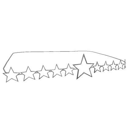 Y2K Silver Star waist chain