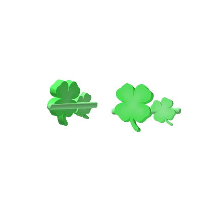 Four Leaf Clover Hair Clips