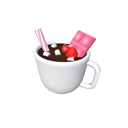 Valentine's Day Strawberry Hot Chocolate Treat