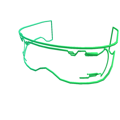 Green Futuristic Glasses