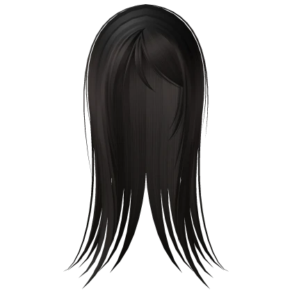♰ vampire goth emo wispy long straight hair brown