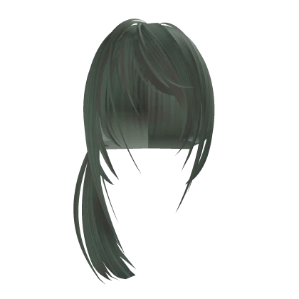 Zombie shouko emo scene low ponytail hair