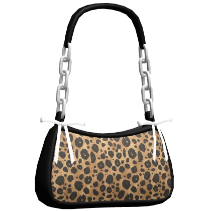 Cheetah Print Shoulder Bag w/Bows