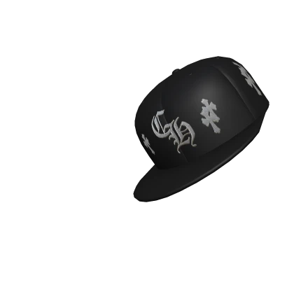 Black Chrome Fitted Cap (Sideways)