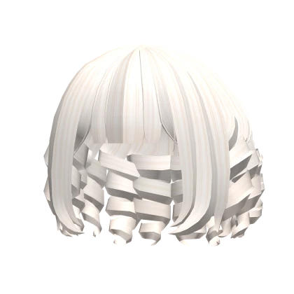 ୨୧: kawaii curly short doll bob blonde