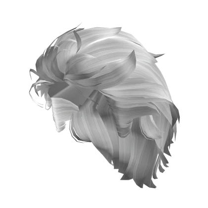 Slicked Back Model Hair (White)