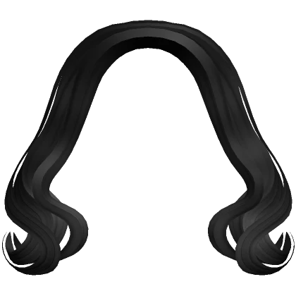 Gentle Curls Bangs in Black