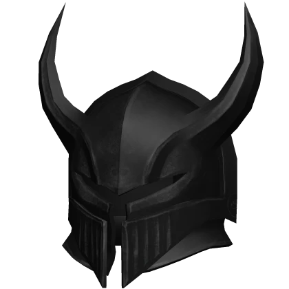 Black Medieval Knight Helmet