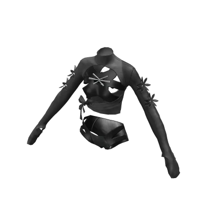 ʚ♡ɞ Summer Pure Black Swimsuit 